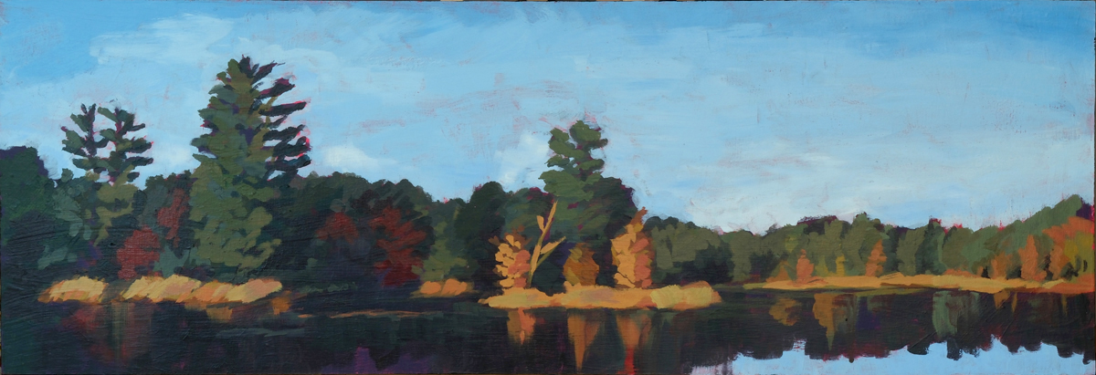 Acrylic on wood panel. 12x30".