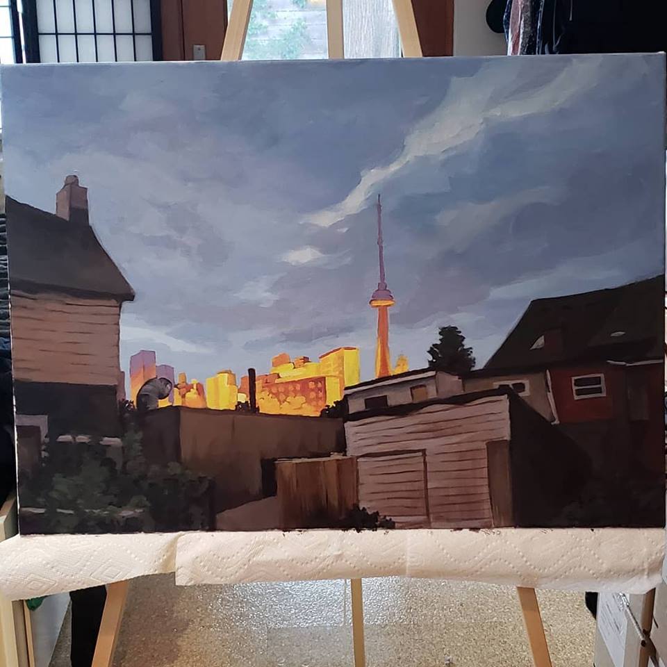 Glow. Painted in Toronto, Ontario, in August 2018. SOLD. 24x18.