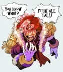 Emet-Selch from Critically Acclaimed MMORPG Final Fantasy XIV exclaiming, "You know what? Fuck all y\\\'all!"
